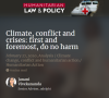 article: Climate, conflict and crises - first and foremost, do no harm